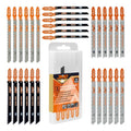 JMD 30-Piece Jigsaw Blades Assortment Set T Shank Assorted Jig Saw Blades
