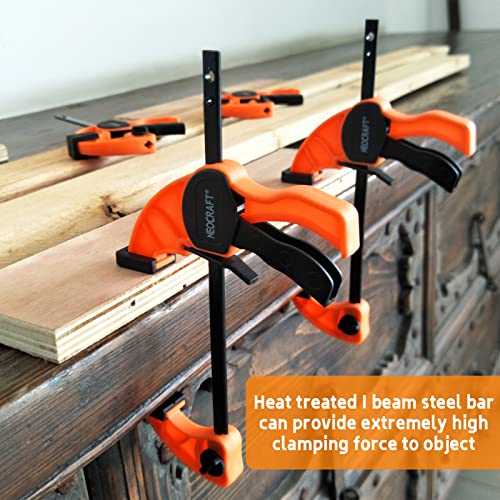 Quick Release Ratchet Bar Clamps for Woodworking (2 Pieces Set 36'') - Light Duty Adjustable One-Handed Clamp for Woodworking & Furniture Manufacturing & Assembly - style: 36" 2pack