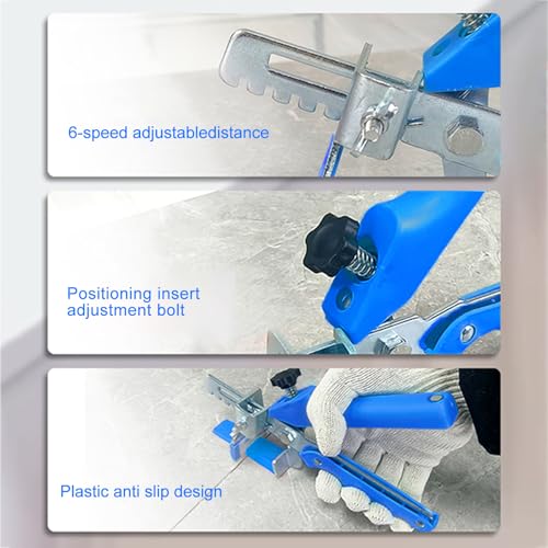 Tile Leveling system Plier Hand Floor Pliers Tiling Installation Tool Tile Locator Leveling System for DIY Ceramic Tile Stone Wall Tile Spacers Adjustment blue - size: Blue tile plier