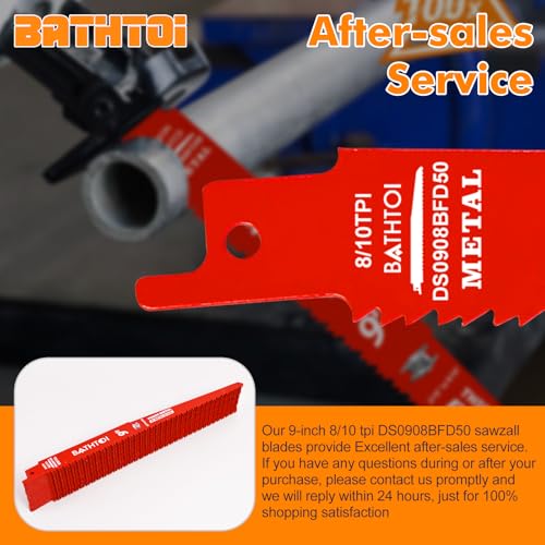 50 Pack 9 Inch 8/10 Tpi Reciprocating Saw Blades for Thick Metal Composite - size: 9 Inch 8/10TPI