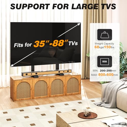 5Rcom Table Top TV Stand Universal for 35-88 Inch Flat & Curved TVs - size: 35-88inch