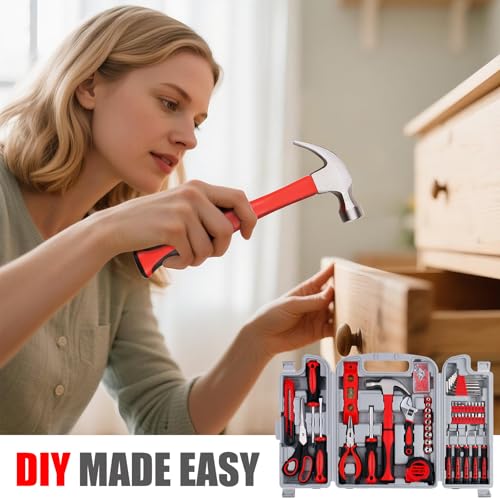 WINNER 156-Piece Delicate All-Purpose Home Tool Kit in Foldable Toolbox, Unisex | Complete and Essential Hand Tools Set for General House Repairs, Garage, Apartment, Office, Dorm, Perfect Holiday Gift - size: 156-Pc. Ultimate Tool Kit