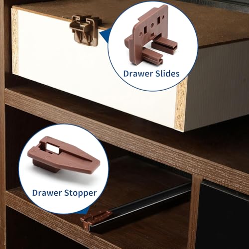 Surf Turtle 6Sets Center Mount Drawer Track Guide Glides Replacement Parts - style: 3 Pack/Classic