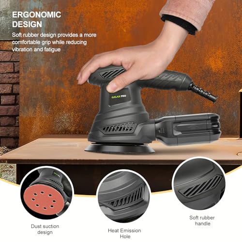 GALAX PRO 2.5A 13000RPM Rotary Electric Orbital Sander with 6 Various Speed - style: 300W