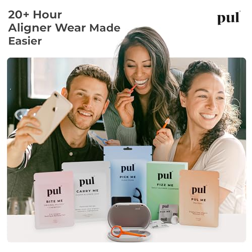 PUL Retainer Case for Invisalign & Clear Aligners - Slim Clear Aligner Case with Secure Magnetic Closure - Travel Retainer Holder for Invisalign Accessories, Mouth Guards & Dentures - Yellow - color: Yellow