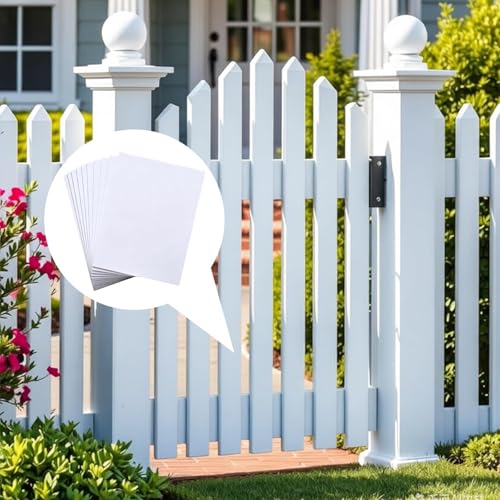 Vinyl Siding Repair Kit, Self-Adhesive White Weatherproof PVC Siding Patch, Fence Repair Parts & Quick Fix Tape for Cracks, Holes & Scratches on Vinyl Surfaces