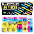 Heat Shrink Wire Terminals (Pack of 120) - size: Pack of 120