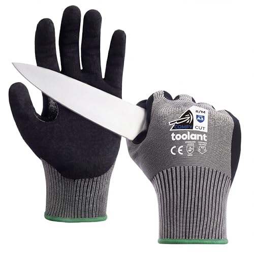 toolant ComfyCut A3 Cut Resistant Work Gloves, ANSI & EN388 Certified Protection with Superior Comfort, Fiberglass-Free, Touchscreen & Flexible Grip, for Fishing, Gardening, DIY, Assembly, XX-Large - size: XX-Large
