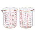 Ackers BORO3.3 4 oz/120 ml Glass Measuring Cup with V-Shaped Spout, 2 Pack - size: 120 ML (4 Oz)-Pack of 2
