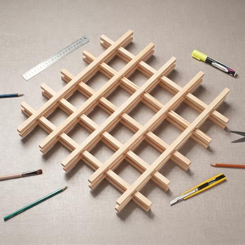 Wooden Dowels Wooden Sticks for Crafts 1/2" x 17.5", 20 PCS Square Wood Dowel Rods, Unfinished Hardwood Sticks Small Wood Strips for Crafting, Miniature Buildings, Woodworking - size: 1/2"×17.5"-20PCS