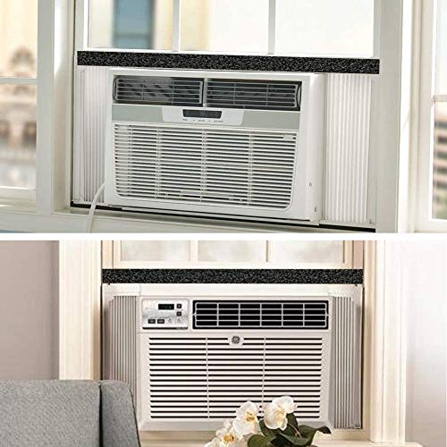 YIJUHOU 2 Rolls 1.18 Inch X 1 Inch Open Cell Foam Tape for Window Air Conditioner Insulation,High Resilience Weatherstrip Window Seal,Block The Draft and Cool Air Loss,Total 11FT - size: 1.18IN*1IN*11FT
