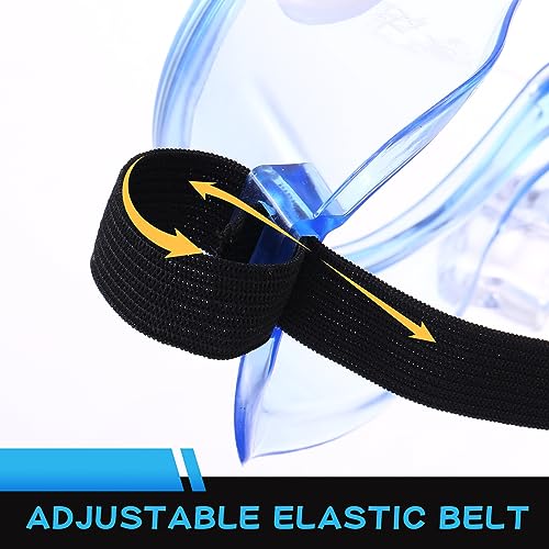 Yunsailing Protective Safety Goggles Lab Over Glasses Clear Anti Fog Eye Protection Goggles for Men Women - color: Clear Blue, Black