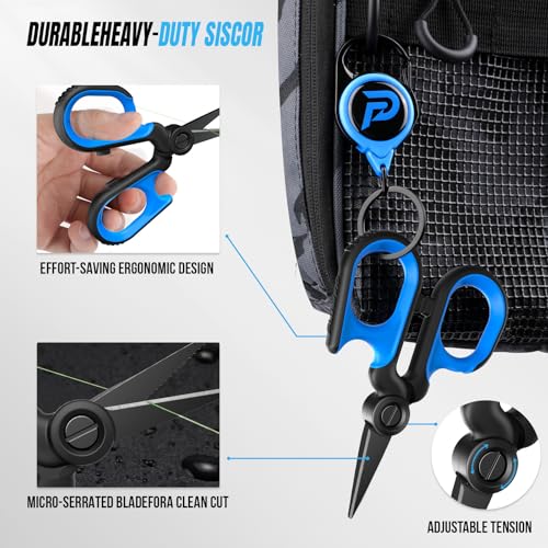 PLUSINNO Fishing Gear, Fishing Tools, Fishing Accessories, Corrosion Resistant Fishing Pliers Kit, Fishing Knife, Floating Fish Lip Gripper Fishing Gifts for Men, Gifts for Fishermen - style: 7pcs Fishing Tools