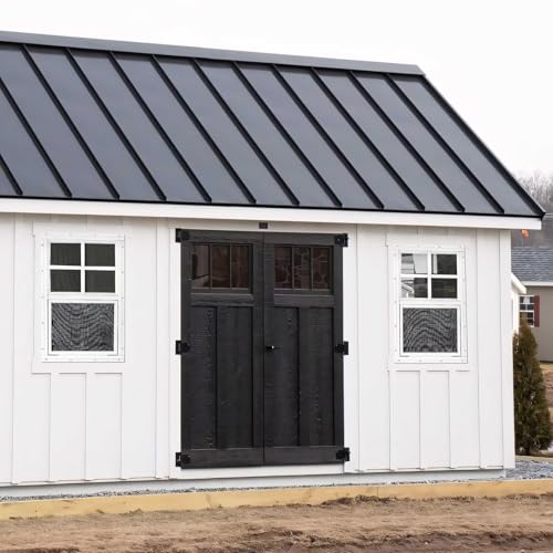 2 Pack Shed Windows, Chicken Coop Windows, 14" x 21" White - color: White, size: 14" x 21"