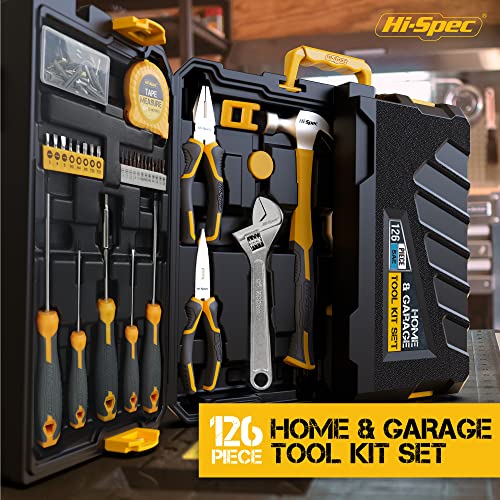 Hi-Spec Home Garage Mechanics DIY Tool Kit Handyman Auto Car with Toolbox - size: 126 PCS