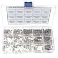 300PCS Metric M2 M2.5 M3 304 SS Phillips Flat Head Machine Screws Kit - size: M2M2.5M3