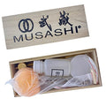 Samurai Sword Katana Cleaning Kit and Knife Sharpening Kit - Includes Choji Oil, Brass Awl and Hammer, Uchiko, Rice Paper - Real Sword Maintenance