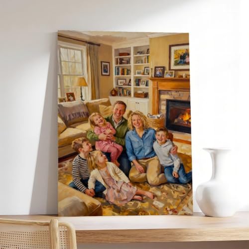 Oil Painting Style Personalized Canvas from Photo to Decor - color: Oil Painting