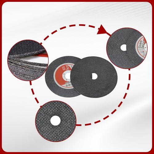 100 Pack 4" x.040 x5/8" Cut Off Wheel - Metal & Stainless Steel Thin Cutting Discs - size: 100pcs 4"*0.040"*5/8"