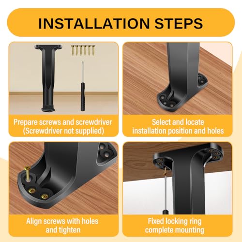 8 PCS Adjustable Height Bed Frame Support Legs - 7.8-14.6inch Bed Slats Support Leg with Screws, Furniture Legs for Bed Frame/Bed Center Slat/Cabinet/Dresser/Table/Sofa/Chair, Bed Replacement Legs - size: 8 PCS