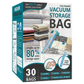 Vacuum Storage Bags with Hand Pump, Vacuum Seal Space Saver Bags,30 Combo - size: Combo