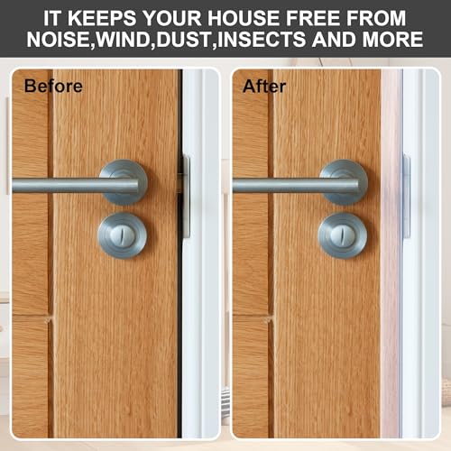 1.38 in x 20 Ft T-Shaped Silicone Weather Stripping Seal, Door Seal Tape for Doors and Windows,Weather Stripping Seal Strip Shower Sweep