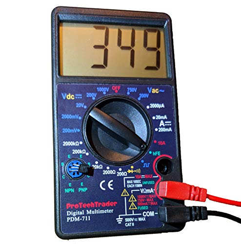 PDM-711 Large Screen Digital Multimeter Continuity Tester with Buzzer - style: Large Screen Multimeter PDM711