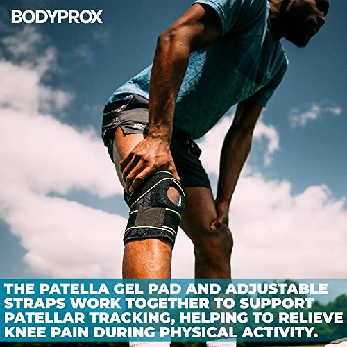 Bodyprox Knee Brace with Side Stabilizers & Patella Gel Pads for Knee Support - size: X-Large