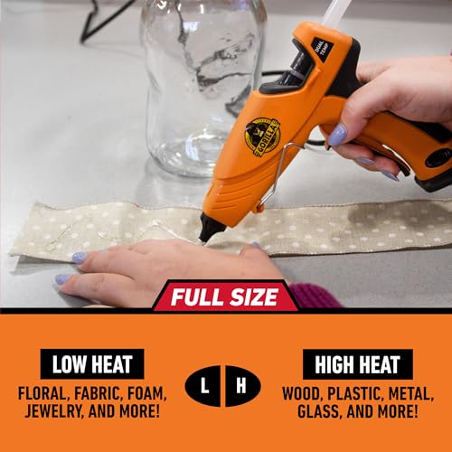 Gorilla Hot Glue Gun Kit, Dual Temp, Includes 45 Sticks - size: Full Size Hot Glue Gun + 45 Sticks