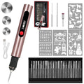 Engraving Pen,Lightweight Kit,35 Bits,3 Speed,Beginner-friendly Craft Tool - color: Pink
