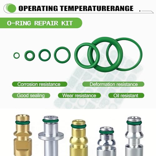 O Rings O-Ring Assortment Kit 36 Metric SAE Sizes for Auto AC Repair - style: 36 Size/595 Pcs
