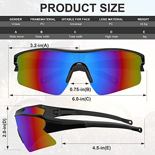 Safety Glasses for Men, Anti Scratch & UV Protection Work Glasses - color: 12pack-multicolor