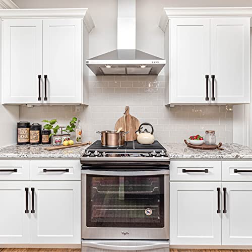 9BUILD 10 Pack 5 Inch Oil Rubbed Bronze Cabinet Pulls,Kitchen Hardware - color: Oil Rubbed Bronze, size: 5"/128MM Hole Center