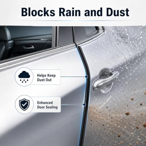 2pcs 2.95ft B-Pillar Car Door Seal Strip Automotive Weather - size: 2.95ft