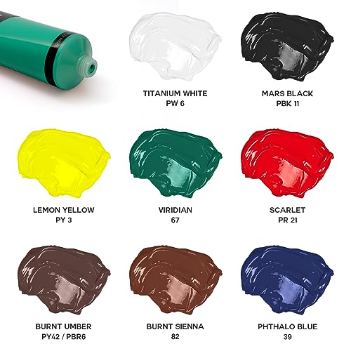 GOTIDEAL Craft Acrylic Paint Set,8 Primary Colors（(120ml,4 oz) Washable - color: 8 Colors, style: Regular
