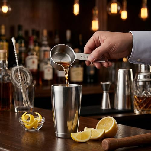 6Pcs Stainless Steel Measuring Cup, 1/8 Cup - 30ml Metal Measuring Cup, Comfortable Hand Feeling Measuring Scoops for Coffee Cooking Baking Kitchen - size: 1/8 Cup