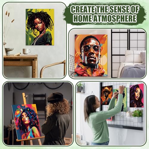 Sherr 140 Pcs 20 Set Pre Drawn Canvas Painting Kit, Cool Gentlemen and Lady - style: Cool Gentlemen and Lady