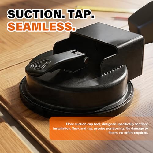 Floor Gap Repair Tool Kit - Professional Wood Laminate Vinyl Flooring Gap Fixer with Slotting Knife, 3 Adhesive Pads & Gloves for DIY Home Repair (Black) - color: Black