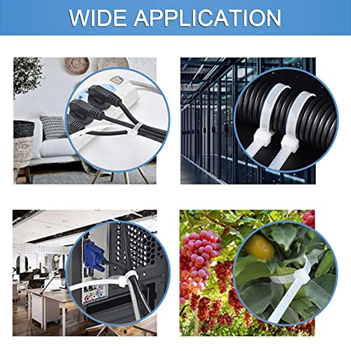 Zip Tie Mounts - SeuYeugX 1000 PCS Cable Self Adhesive Mounts Set for Wire Management with Stick Pads Anchors Clips Squares Holders (White) - color: 1000pack White