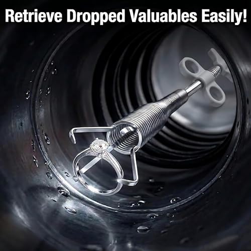 Drain Snake, Drain Clog Remover - Gutter Cleaning Tools Drain Cleaner for Toilet Sewer Shower Kitchen Bathroom Tub Clogged Drains Opener Cleaning Tool, Flexible Grabber Claw Pick Up Reacher (79 inch) - color: 79 inch