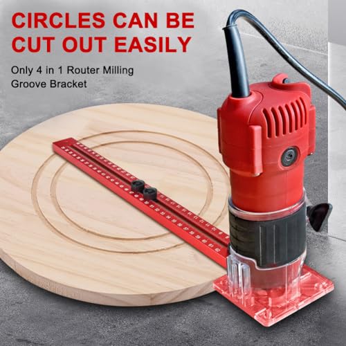 4 in 1 Router Circle Cutting Jig for Cutting Large Circles, Aluminum Alloy
