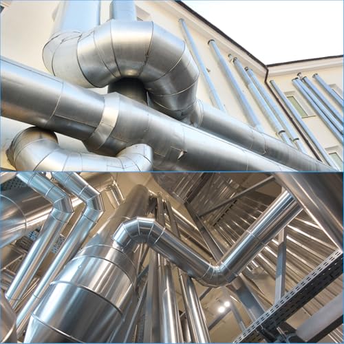 PATIKIL 3 Inch Duct Connector Coupling, 2 Pcs Galvanized Steel Straight Dryer Vent Coupler Flexible Ducting Collar Connector Round Crimped Ventilation Duct Extension for HVAC System Pipe - size: 3 Inch