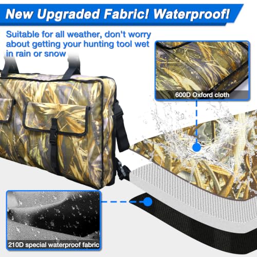 UTV Double Gun Tool Bag,Heavy Duty Tool Holder Rack for Hunting Gear