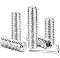 M6x45mm Set Screws,6Pcs Allen Head Screws with Hex Wrench - size: M6-1x45mm(6Pcs)