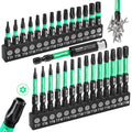 GRENPRO 29PCS Torx Bit Set (TT7-TT40), 1"&2" S2 Steel Security Torx Bits - size: T7-T40(1"&2"*29pcs)