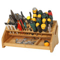 Bamboo Screwdriver Organizer - Tool Storage Organizer Workbench Desktop Rack - Hand Piler Tools Storage Holder -Standard Size