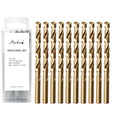 5/16" Cobalt Drill Bit Set (10Pcs), M35 HSS, 135 Degree Tip, Twist Jobber Length for Hardened Metal, Stainless Steel, Cast Iron, Wood, and Plastics, with Index Storage Case - style: 5/16-10pcs Cobalt Drill
