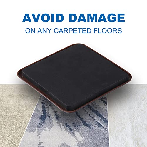 Furniture Sliders, 8pcs 4.7 inch Square Sliders for Furniture on Carpet, Heavy Duty Furniture Movers Sliders - Protect The Surface of Carpet, Easily Move Any Items! - size: 4.7inch 8pcs