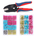 Heat Shrink Crimping Tool Kit,Zhushan Ratcheting Wire Crimper for 330pcs (AWG 26-10) and 260pcs (AWG 22-10) Heat Shrink Butt Connectors, Insulated Waterproof Electrical Terminals Splice Connectors - style: Heat Shrink Crimping Tool（260pcs+330pcs）