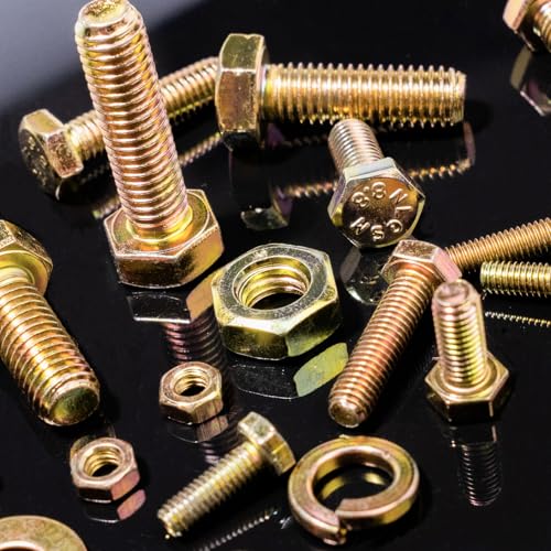 966PCS Metric Bolt Assortment Kit - M4,M5,M6,M8 Grade 8.8 Alloy Steel Bolts and Nuts Kit with Professional Sturdy Labeled Storage Box, 12-30mm, for DIY, Automotive, Furniture & Machinery Repair - size: 966 PCS M4, M5, M6